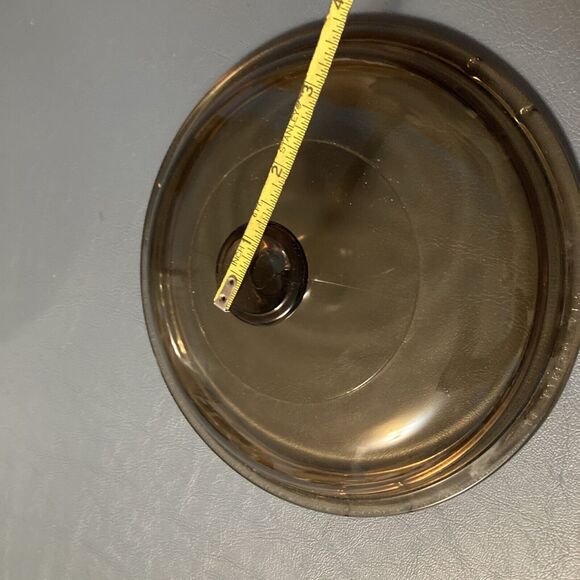 PYREX Vision Corning V1.5C Glass Amber Brown Lid - Picture 7 of 7